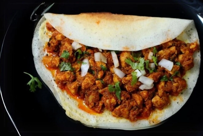 Best chicken kheema dosa in Calgary, AB